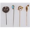 Image 1 : Lapel Pins with Precious Gems (4) [204799]