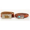 Image 1 : Western Ladies Belts w/Silver Buckles (2) [204802]