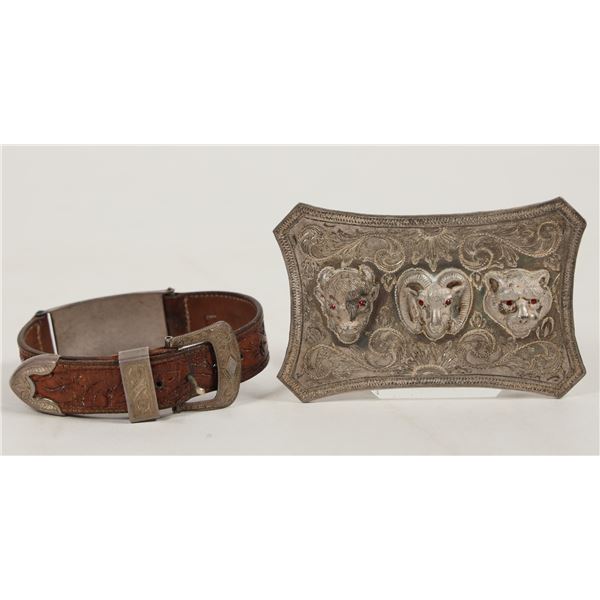 Western Men's Watch Band/Bracelet and Belt Buckle [205062]