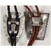 Image 2 : Western Silver Bolo Ties (2) [203637]