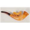 Image 2 : Meerschaum Pipe in Leather Case - Rare! [205065]