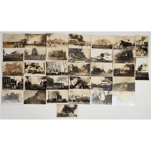 Tragic Real Photo Postcards of Major US Fires. c1910 - (34) [201842]