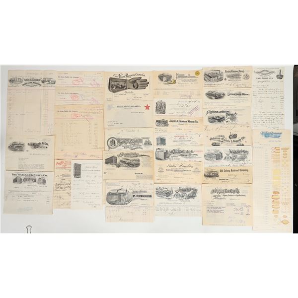 US Billhead Collection, Many Pictorial (28) [198191]