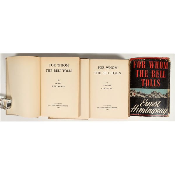 'For Whom The Bell Tolls', Hemingway, 1st Editions (2) [201055]