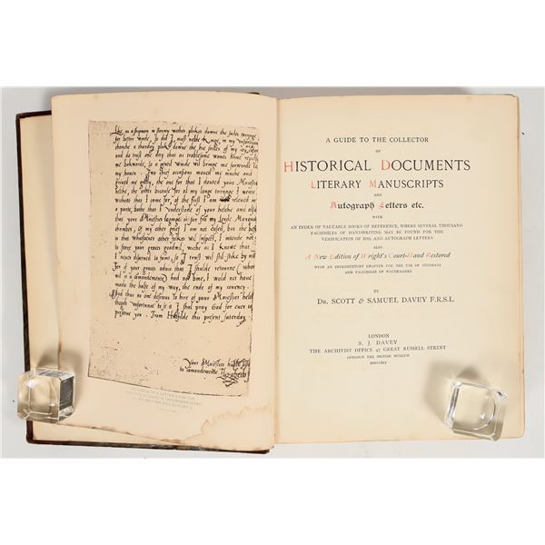 Historical Document Collectors' Guide, 1891 [201451]