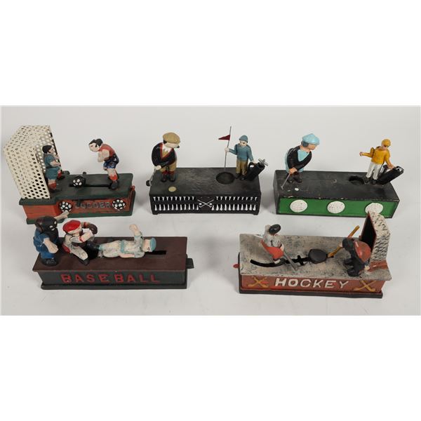 Sports Cast Iron Coin Banks  [204954]