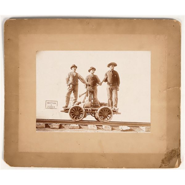 Hand Pump Rail Car Mounted Photograph, St. Paul, Minnesota [201666]