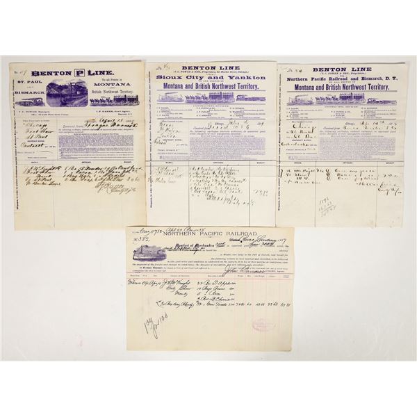 Montana & Dakota Territory River Steamer Ephemera [195362]