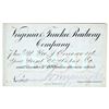 Image 1 : Virginia & Truckee Railway Company Annual Pass, 1880 [201491]