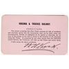 Image 2 : Virginia & Truckee Railway Annual Pass, 1910 [201498]