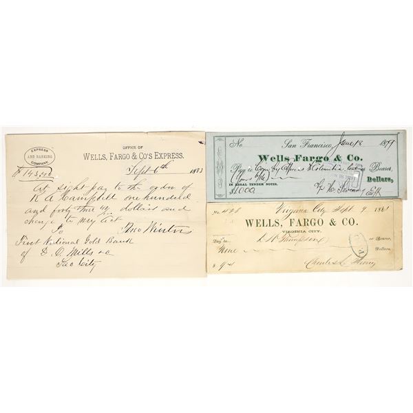 California & Nevada Wells Fargo Ephemera [195372]