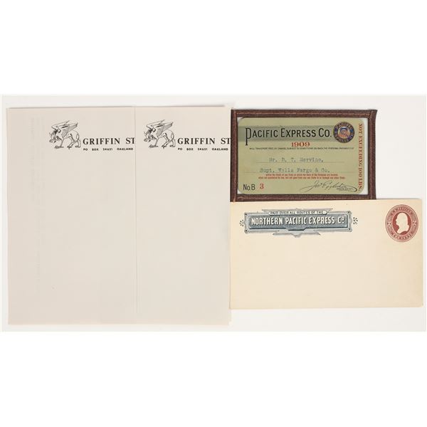 Pacific Express Pass and Northern Pacific Express Cover [205248]