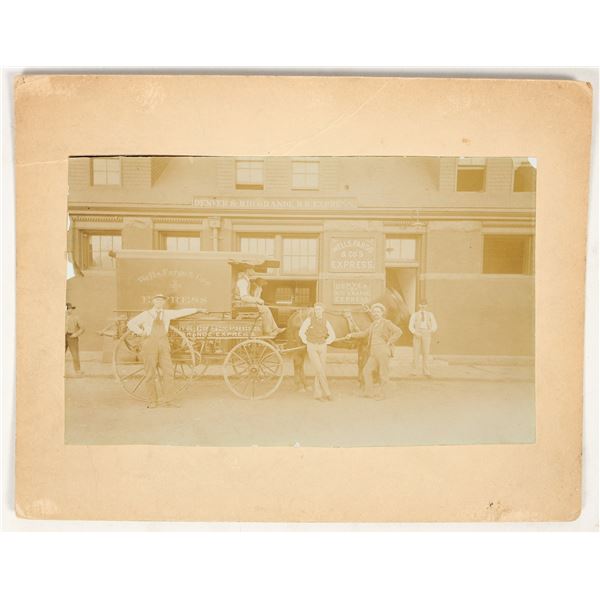 Wells, Fargo & Co. Express and Denver & Rio Grande Express Photo 1890's, Ogden, Utah [205143]