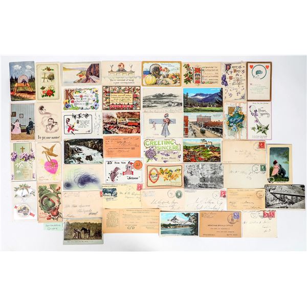 56 Different Montana DPOs on Covers and Postcards [202374]
