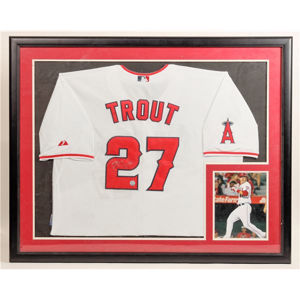 Mike Trout Signed Framed Jersey [187725]