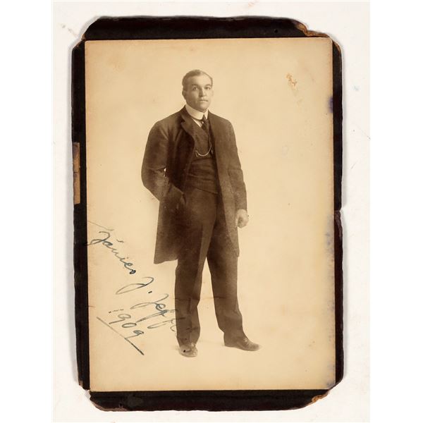 James J. Jeffries Signed Cabinet Photo - Boxing Champion [201111]