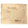 Image 1 : Robert Morris, Signer of Declaration of Independence, Autographed Stock [197504]
