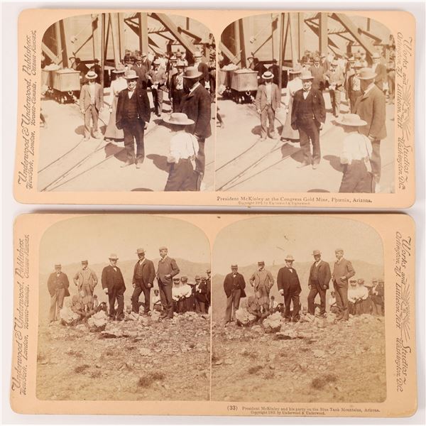 President McKinley visits Arizona, 2 Stereo Views [168026]