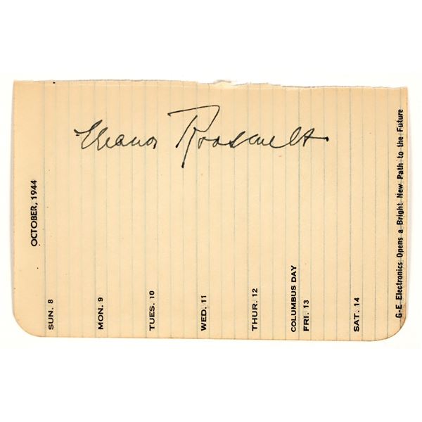 Eleanor Roosevelt Autograph [203678]