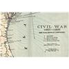 Image 2 : Civil War Map of Battlefield & Troop Routes, 1861-65 (1893 Printing) [203572]