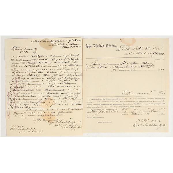 Department of Texas 24th Infantry Document Pair [201481]
