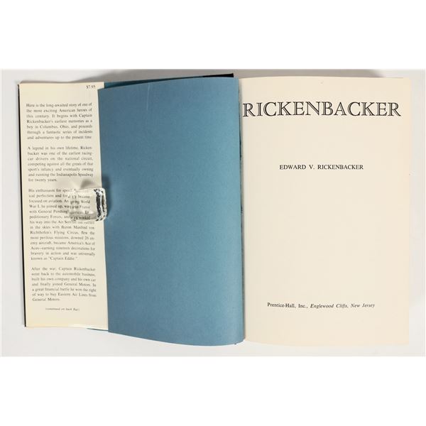 Eddie Rickenbacker Signed Autobiography, 1967 [201441]