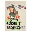 Image 1 : Anti Nazi Poster, Color, Italian Caption, SCARCE [204269]
