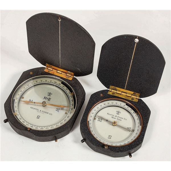 Two Keuffel& Esser Co. Surveyors Compasses (2)  [200989]