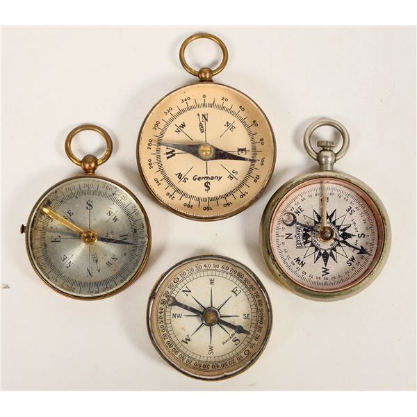 WW1 Vintage Compasses from France, USA, Germany, Bavaria 1915s [202236]