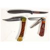 Image 1 : Gerber Trout-Bird Knife/ Remington Bullet Knife R 1173/ Buck 110 with Leather Sheath (3) [200535]