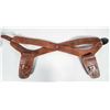Image 2 : Two Holster Quick-Draw Gun Rig size 36 Russet Leather  [202918]