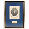 Image 1 : Thomas Jefferson Framed Autograph Cut Square & Print [203982]