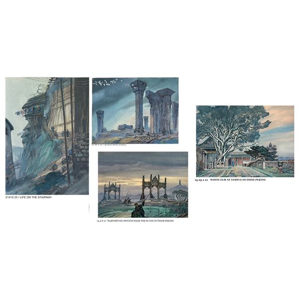 Chinese Watercolors; Artwork of Master Qin Wei, 59 Original Paintings [206422]