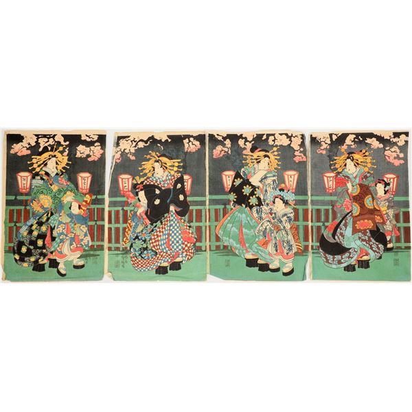 Japanese Woodblock Prints and Portfolio c.1890-1945 RARE & EARLY!