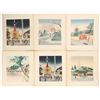 Image 3 : Japanese Woodblock Prints and Portfolio c.1890-1945 RARE & EARLY!