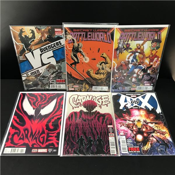 LOT OF 6 MARVEL COMICS