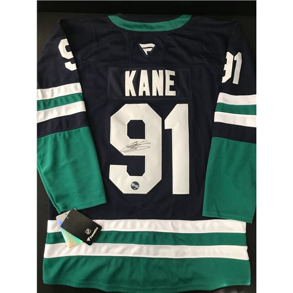 EVANDER KANE SIGNED VANCOUVER CANUCKS JERSEY - CENTER ICE COA