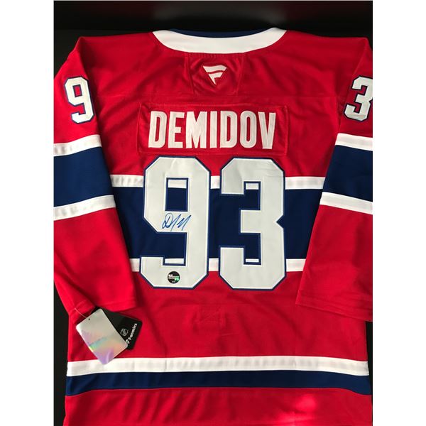 IVAN DEMIDOVE SIGNED MONTREAL CANADIENS JERSEY - CENTER ICE COA