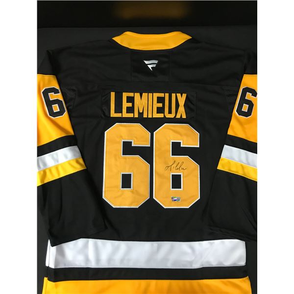 MARIO LEMIEUX SIGNED PITTSBURGH PENGUINS JERSEY - ACE COA