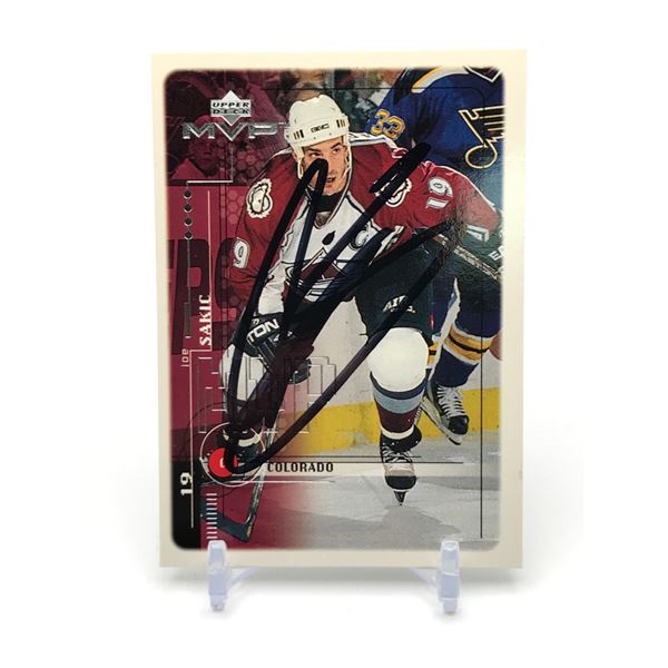 JOE SAKIC SIGNED HOCKEY TRADING CARD
