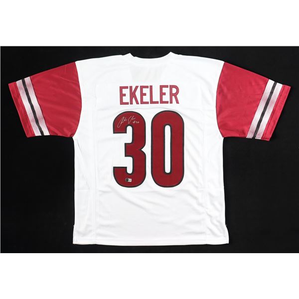 AUSTIN EKELER SIGNED WASHINGTON FOOTBALL  JERSEY (BECKETT COA)