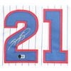 Image 2 : SAMMY SOSA SIGNED SLAMMIN SAMMY JERSEY - BECKETT COA