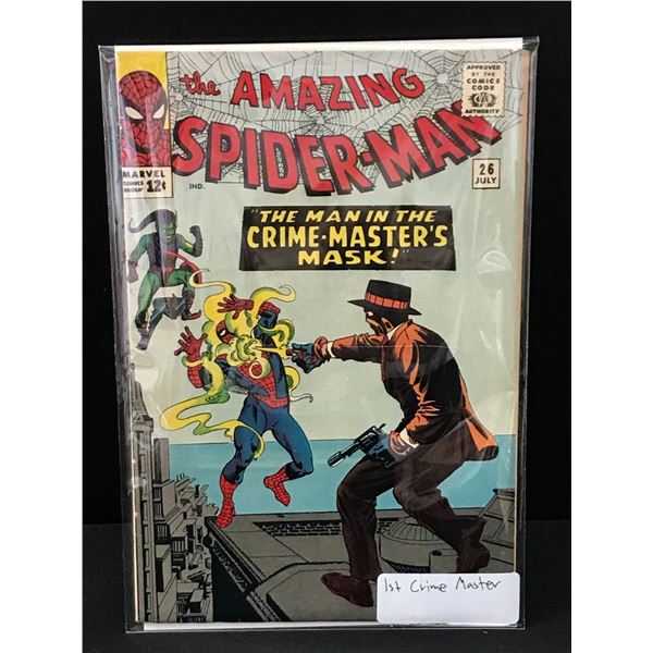 THE AMAZING SPIDERMAN #26 1ST APPEARANCE OF CRIME MASTER - MARVEL COMICS