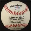 Image 2 : EDDI EMATTHEWS SIGNED BASEBALL (PSA COA)