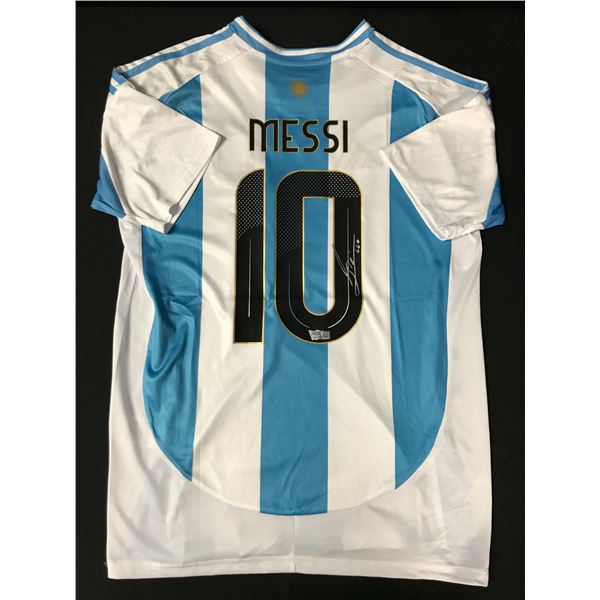 LIONEL MESSI SIGNED ARGENTINA SOCCER JERSEY - ACE COA