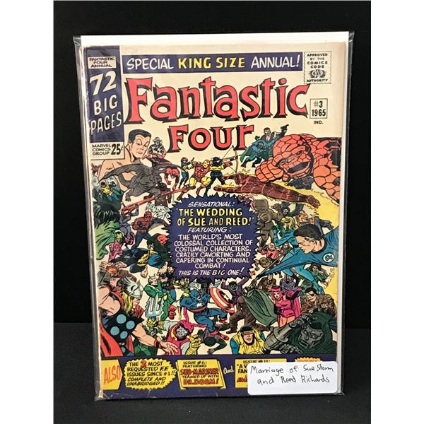 FANASTIC FOUR ANNUAL #3 REED AND STORM MARRIAGE - MARVEL COMICS