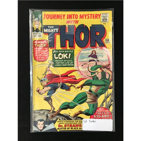 JOURNEY INTO MYSTERY THE MIGHTY THOR #108 1ST SINDRI - MARVEL COMICS