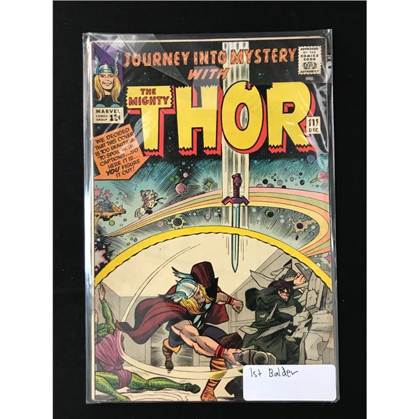 JOURNEY INTO MYSTERY THE MIGHTY THOR #111 1ST BALDER - MARVEL COMICS