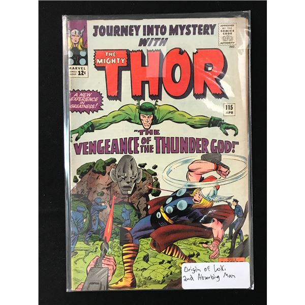 JOURNEY INTO MYSTERY THE MIGHTY THOR #115 ORIGIN OF LOKI - MARVEL COMICS