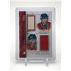 Image 1 : IN THE GAME CHRIS CHELIOS AND GUY CARBONNEAU DUAL PATCH CUP HOLDERS TRADING CARD